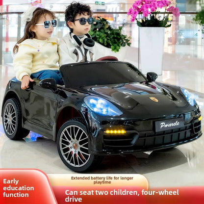 Porsche Electric Car for Kids | 4 Wheel Drive | LED Lights & Music | Premium Imported Quality