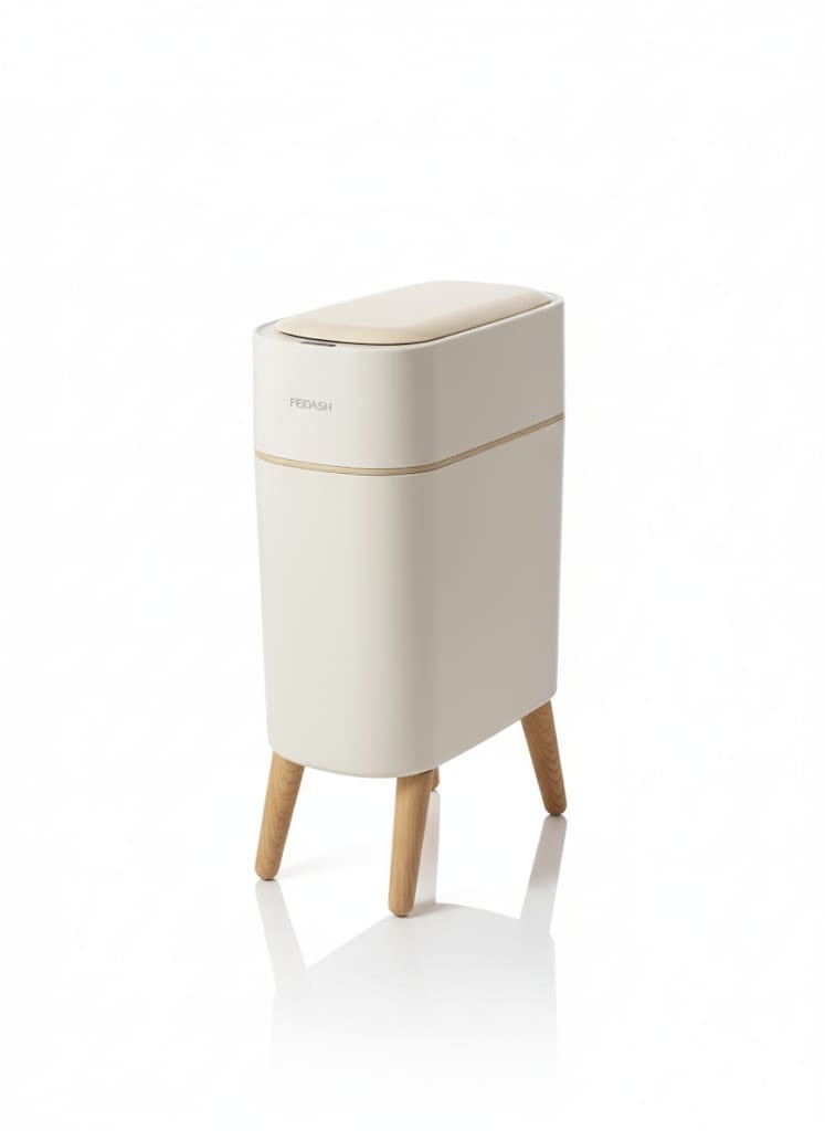 Automatic Self-Open & Closing Motion Sensor Minimalistic Dustbin  – Quiet Soft-Close Lid