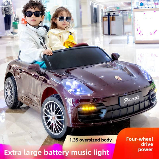 Porsche Electric Car for Kids | 4 Wheel Drive | LED Lights & Music | Premium Imported Quality