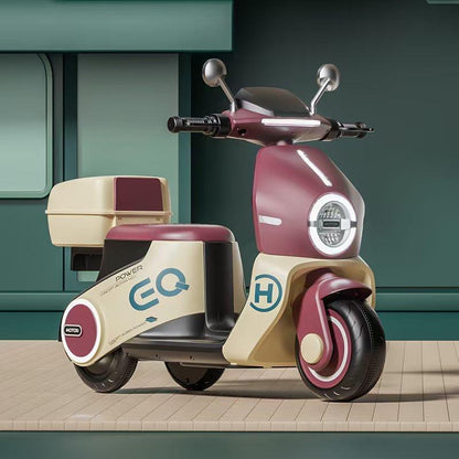 Latest Shape Vespa Electric Scooter for Kids | With LED Lights and Music | Premium Imported Quality