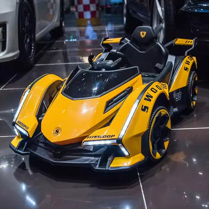 Electric Lamborghini Sports Car | Rechargeable with LED Lights and Music | Premium Imported Quality