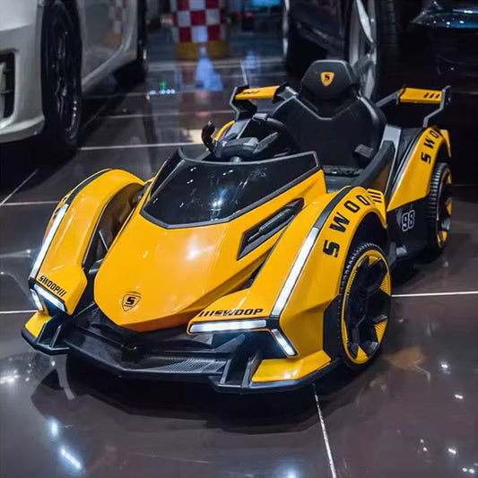 Electric Lamborghini Sports Car | Rechargeable with LED Lights and Music | Premium Imported Quality