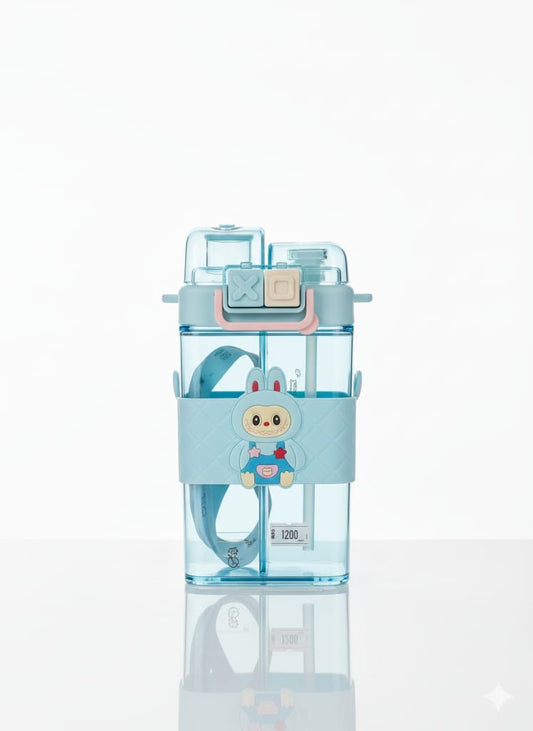 Kids Cartoon Double Compartment Plastic Cup | Tinimini®