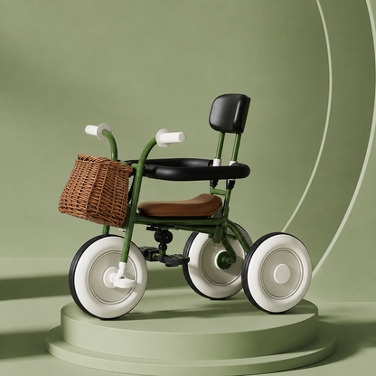 Cute Kids Tricycle with Basket | Ages 2 to 5