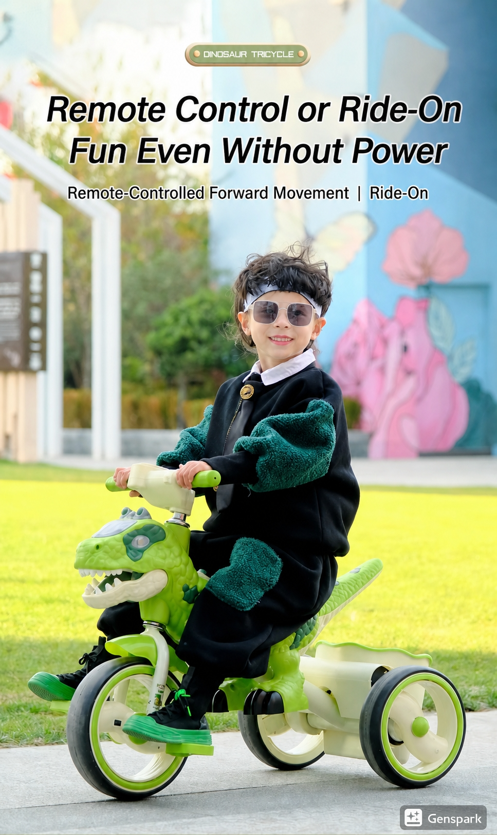Kids Dinosaur Manual Tricycle | Premium Imported Quality