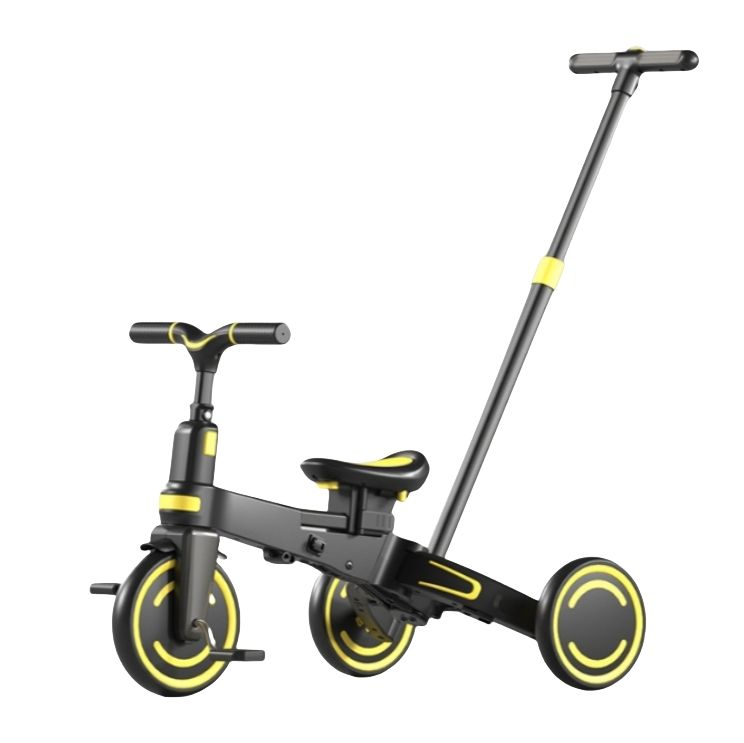 Foldable Kids Premium Tricycle with Umbrella & Push Handles | Ages 1 to 5