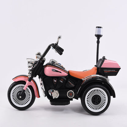 High Quality Cheap Kids Three Wheels Battery Powered Electric Car Kids Electric Motorcycle with Warning Light