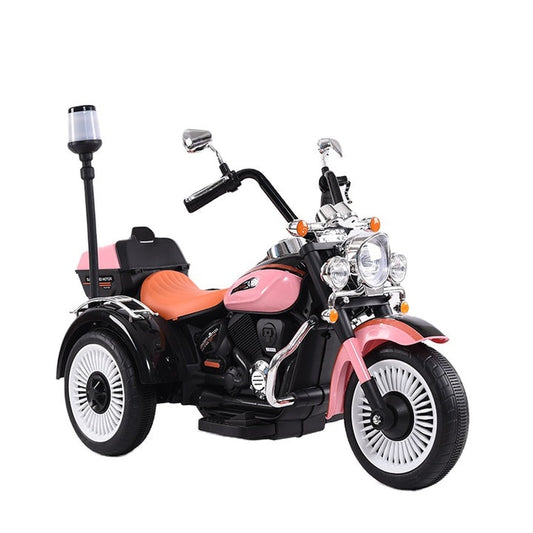 High Quality Cheap Kids Three Wheels Battery Powered Electric Car Kids Electric Motorcycle with Warning Light