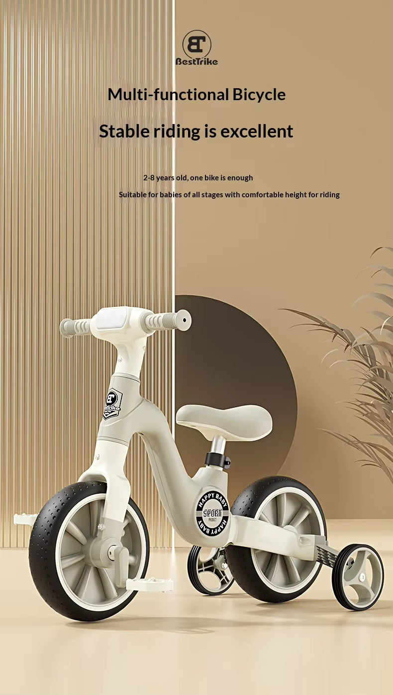 Kids Tricycle With LED Lights and Music | Premium Imported Quality Balance Bike