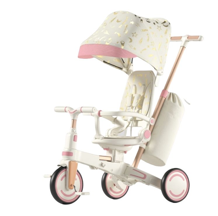 Foldable Kids Premium Tricycle with Umbrella & Push Handles | Ages 1 to 5