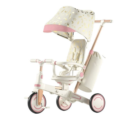 Foldable Kids Premium Tricycle with Umbrella & Push Handles | Ages 1 to 5