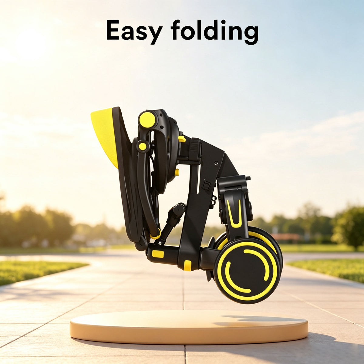 Foldable Kids Premium Tricycle with Umbrella & Push Handles | Ages 1 to 5