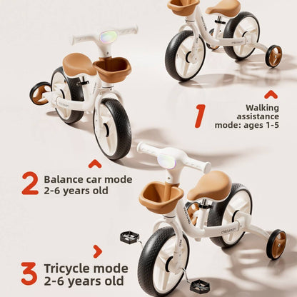 Kids Bicycle With Support Tires | Strong Metal Frame | Ages 3 to 6