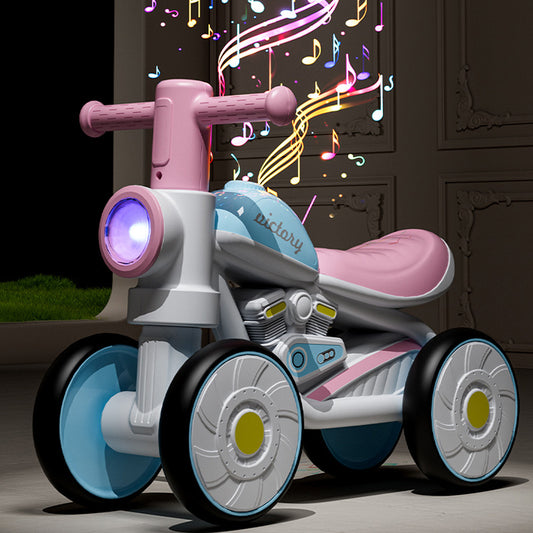 1-3 Year Old Roller Assisted Walker for Beginners, Children's Balance Bike, Children's Skating Bike, and Yo Yo Bike