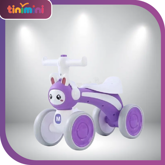 Unisex PP Plastic Riding Car Toy for Kids Battery-Powered Balance Exercise Cycle with EVA Wheels