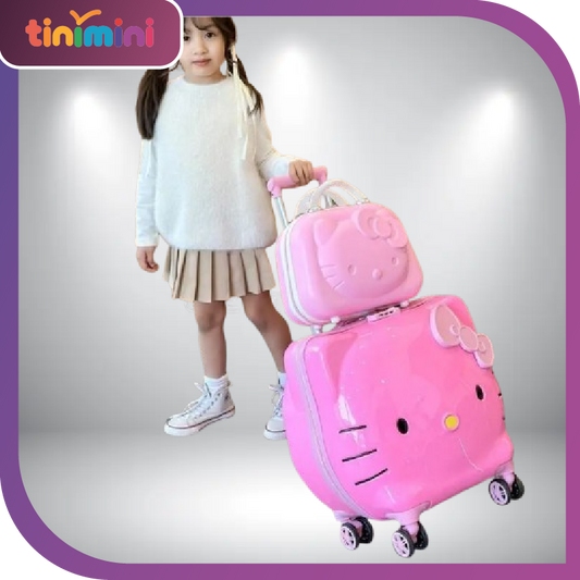 Cute Cartoon Sanrios Hello Kittys Children Portable Trolley Case Suitcase Carry-On Girl Luggage Box Fashion Festival Gift