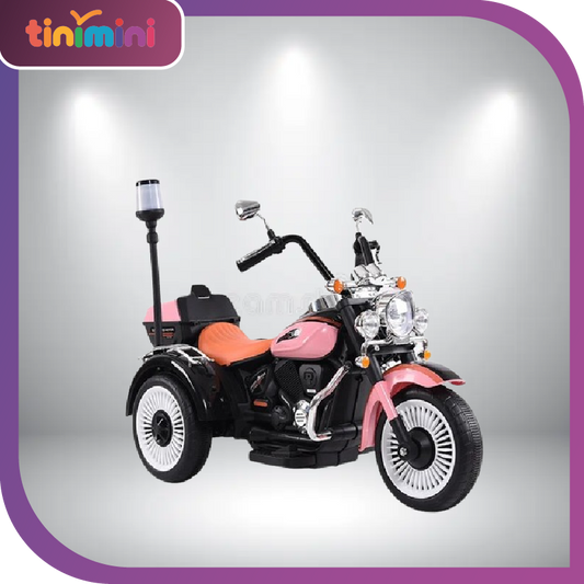 High Quality Cheap Kids Three Wheels Battery Powered Electric Car Kids Electric Motorcycle with Warning Light