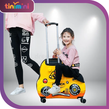 Travel bags for children kids' luggage middle size luggage travel suitcases with wheels Little yellow duck rolling luggage case