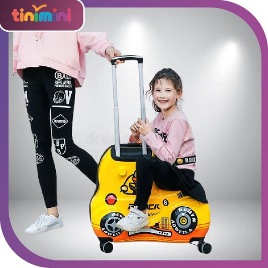 Travel bags for children kids' luggage middle size luggage travel suitcases with wheels Little yellow duck rolling luggage case