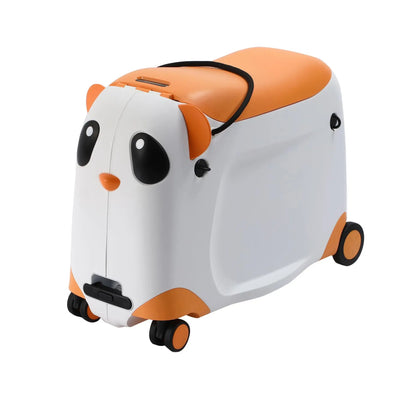 Kids Suitcase with wheels cute Cartoon Panda trolley luggage case Waterproof Travel Bags for Children's Sat and Ridden Suitcase