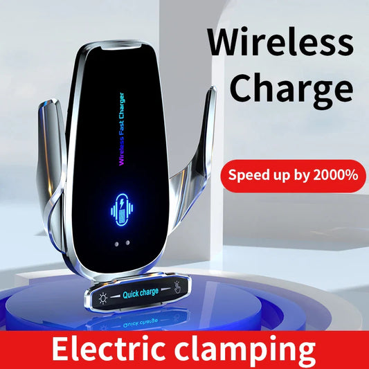 Magnetic Wireless Car Charger & Phone Holder – 15W Fast Charge