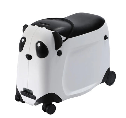 Kids Suitcase with wheels cute Cartoon Panda trolley luggage case Waterproof Travel Bags for Children's Sat and Ridden Suitcase
