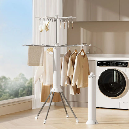 Space-Saving Octopus Clothes Dryer Stand – Foldable, Rotating, Portable