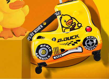 Travel bags for children kids' luggage middle size luggage travel suitcases with wheels Little yellow duck rolling luggage case