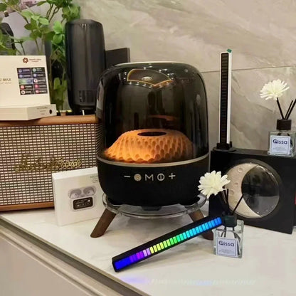 Powerful Transparent RGB Bluetooth Speaker with Subwoofer & Atmosphere Lighting
