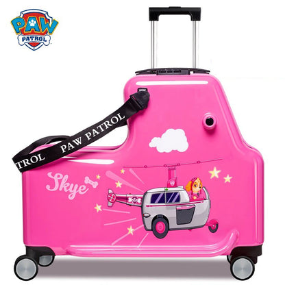 KO-KU 20'' Children's Handheld Luggage can sit and ride Boys Baby 24 inch Trolley Case Kids Girl Seat Travelling Suitcase