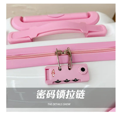 Cute Cartoon Sanrios Hello Kittys Children Portable Trolley Case Suitcase Carry-On Girl Luggage Box Fashion Festival Gift