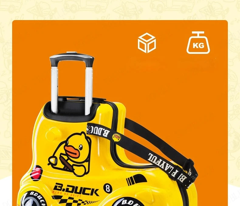 Travel bags for children kids' luggage middle size luggage travel suitcases with wheels Little yellow duck rolling luggage case