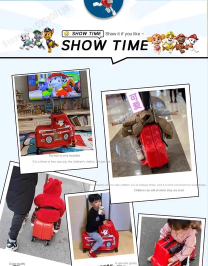 KO-KU 20'' Children's Handheld Luggage can sit and ride Boys Baby 24 inch Trolley Case Kids Girl Seat Travelling Suitcase