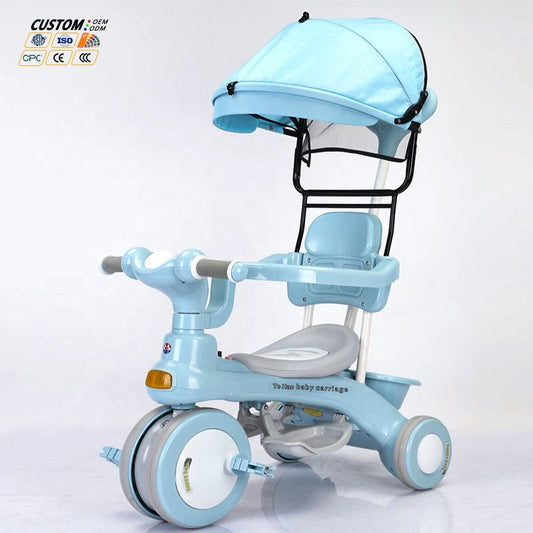 2 in 1 Foldable Stroller Cycle with Shade - Premium Imported  Quality