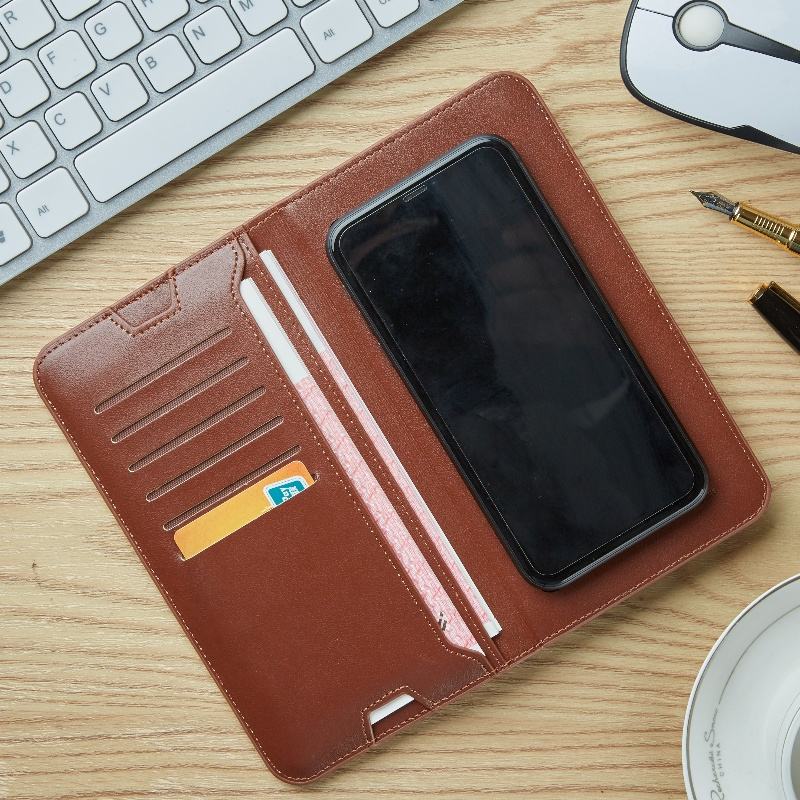Premium Wireless Charging Wallet + Power Bank | Pure Leather | 6800 MaH Capacity