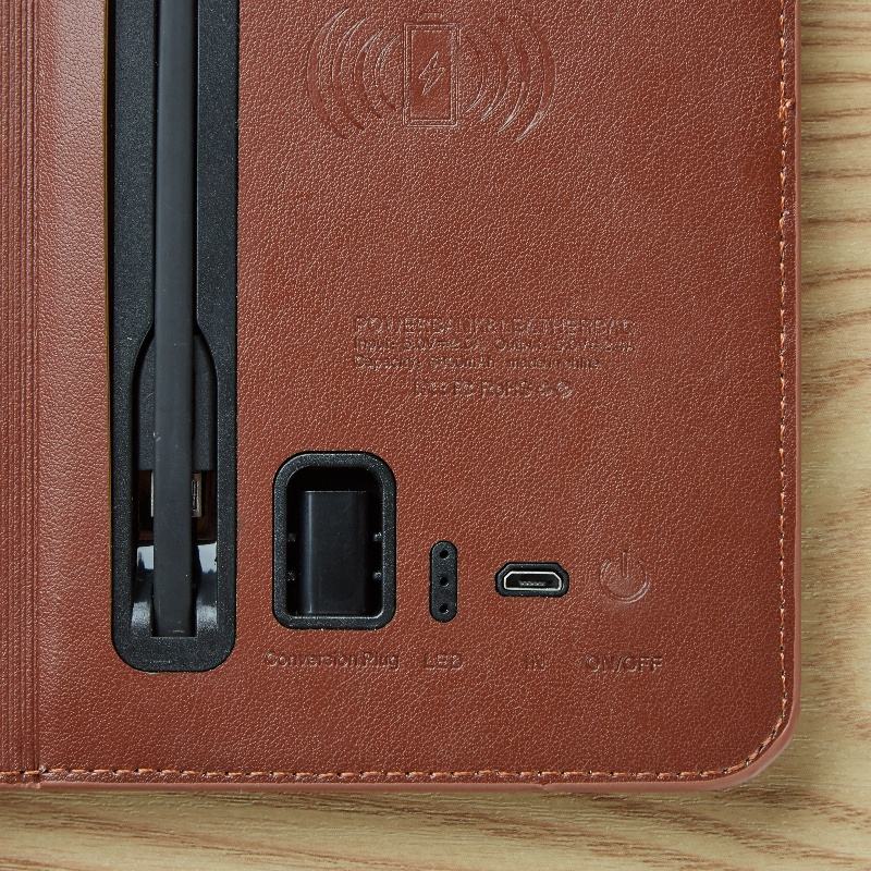 Premium Wireless Charging Wallet + Power Bank | Pure Leather | 6800 MaH Capacity