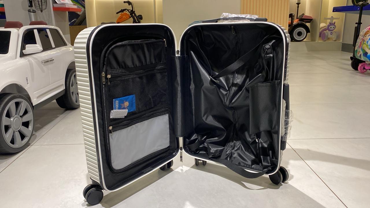 Premium Labubu Suitcase with Cup Holder and Laptop Compartment