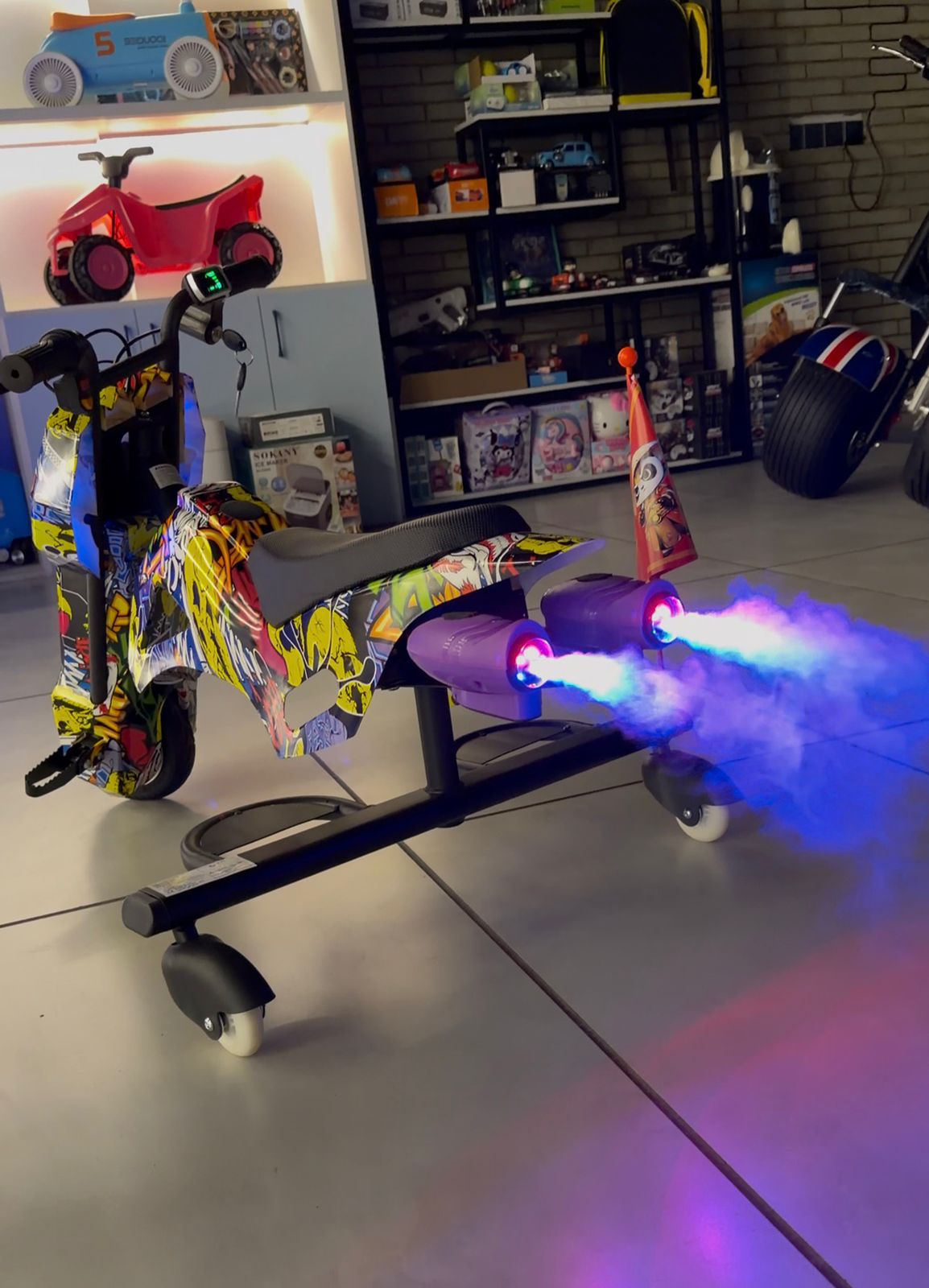 Kids High Performance Drifter Bike Style with Smoke and Light