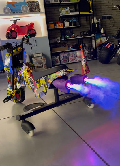 Kids High Performance Drifter Bike Style with Smoke and Light