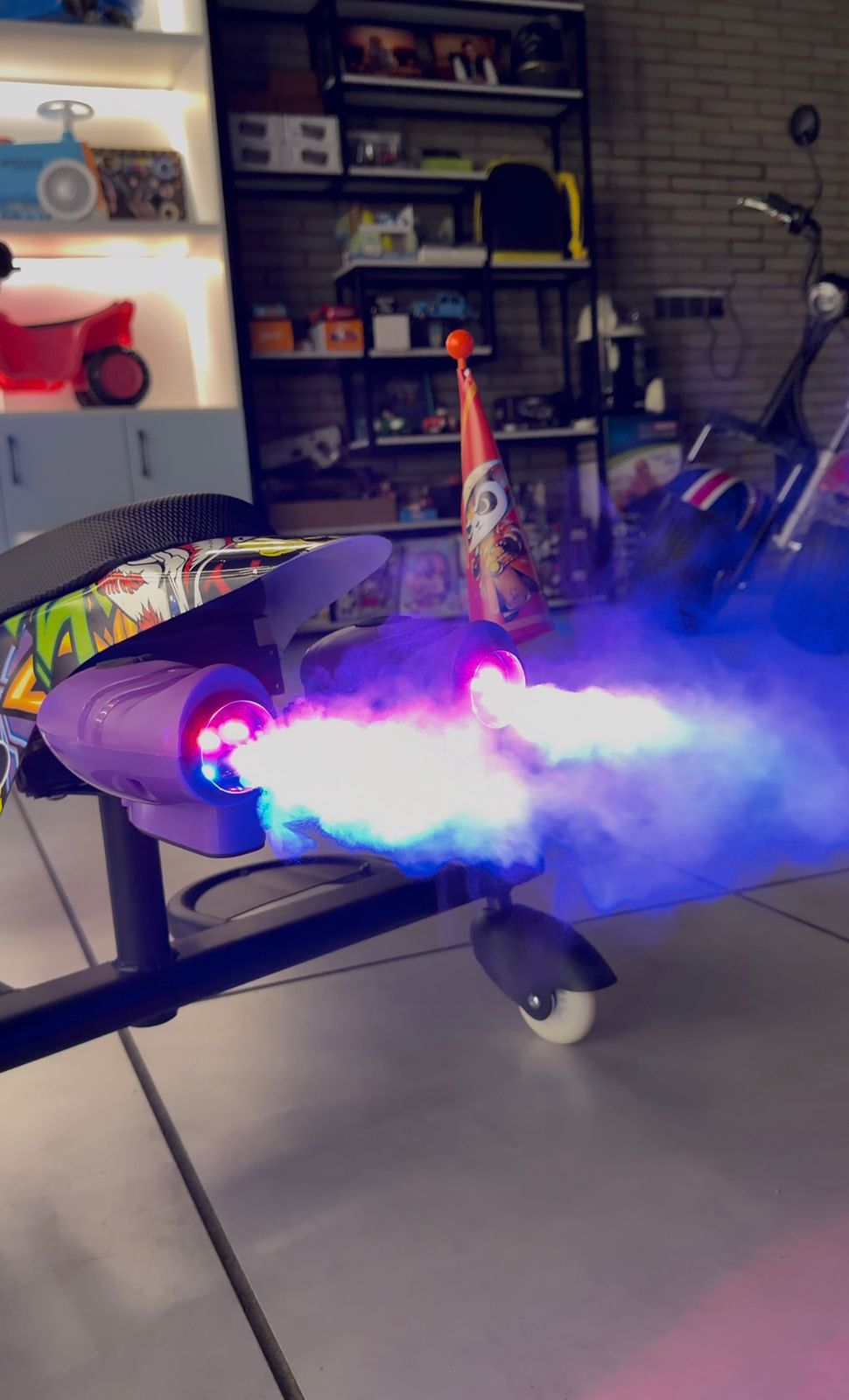 Kids High Performance Drifter Bike Style with Smoke and Light