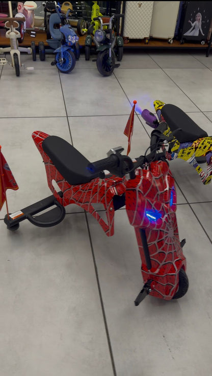 Kids High Performance Drifter Bike Style with Smoke and Light