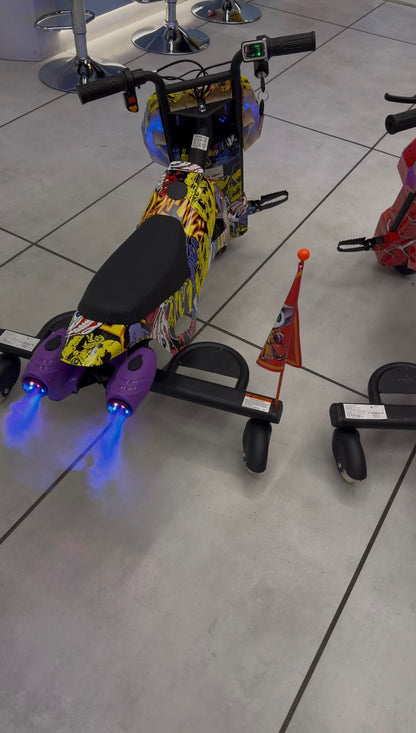 Kids High Performance Drifter Bike Style with Smoke and Light