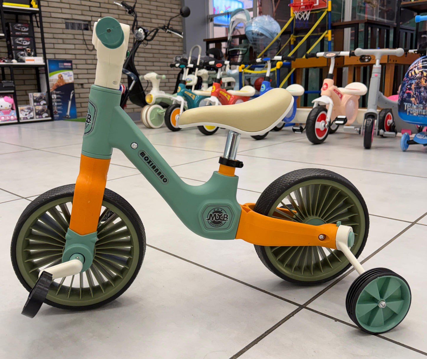 Kids Bicycle with Foldable Support Tyres -  Premium Imported Quality