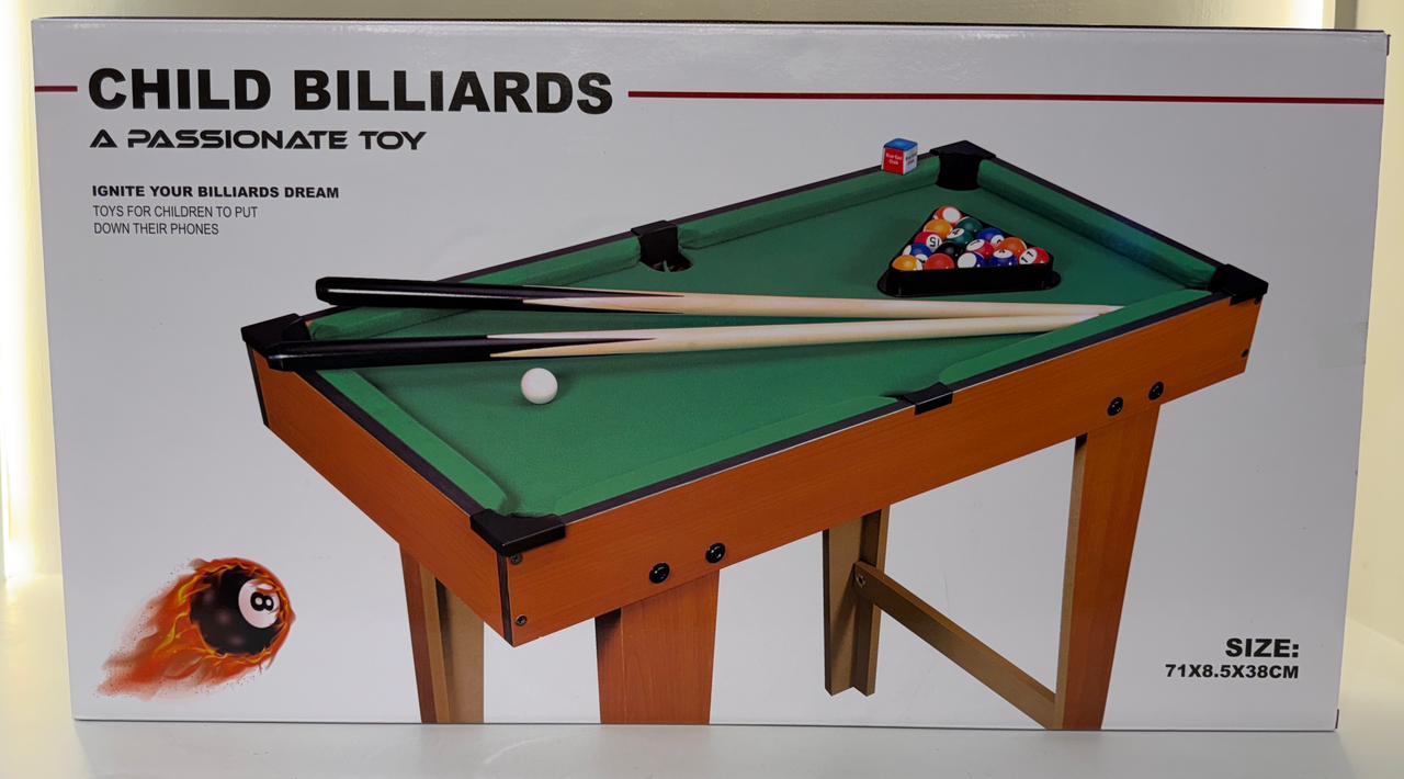 Kids Pool Table - Mini Billiard Snooker | Safe & Premium Fun at Home