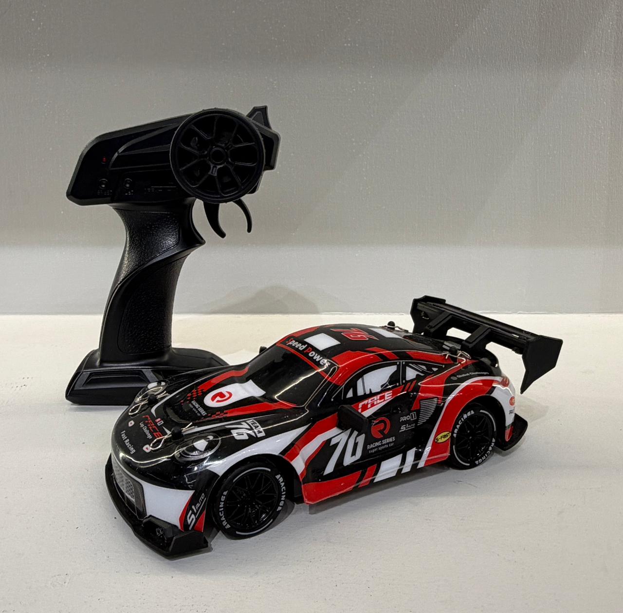 1:24 Scale RC Drift Car 4WD High Speed LED Lights Gyro 2.4Ghz Remote Control Electric Hobby Metal Toy Perfect