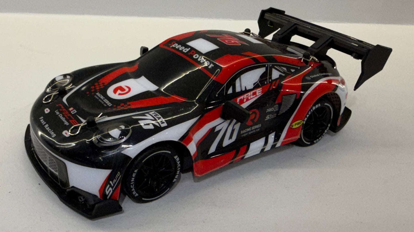 1:24 Scale RC Drift Car 4WD High Speed LED Lights Gyro 2.4Ghz Remote Control Electric Hobby Metal Toy Perfect