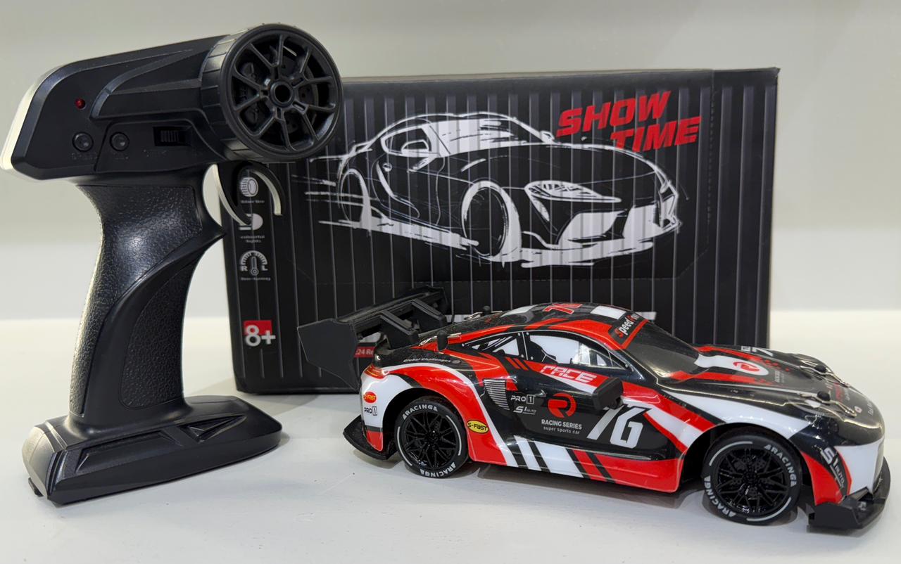1:24 Scale RC Drift Car 4WD High Speed LED Lights Gyro 2.4Ghz Remote Control Electric Hobby Metal Toy Perfect