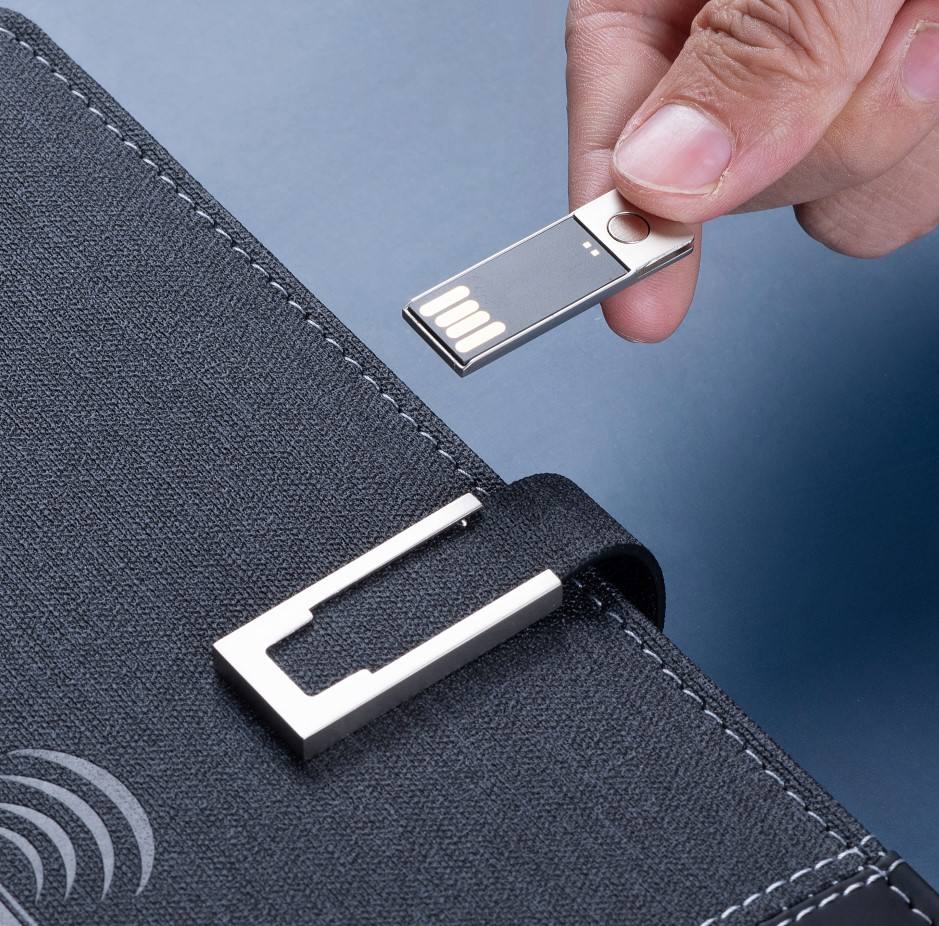 Diary with Wireless Power Bank NFC