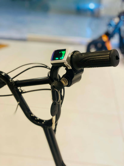 Kids Electric Scooter with Seat, LED Lights, Front Headlight & Basket – 3 Speed Modes | Rechargeable Ride-On Scooter