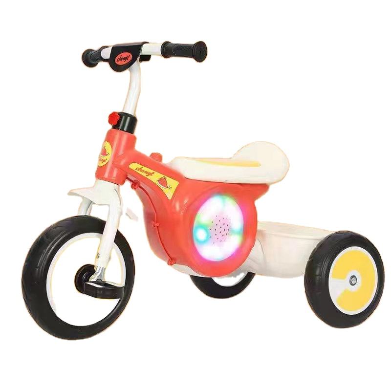 Cute Kids Tricycle with LED Lights and BT Music
